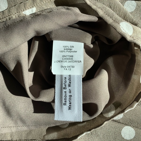 Madewell Shirred Silk Polkadot Dress - Picture 6 of 6